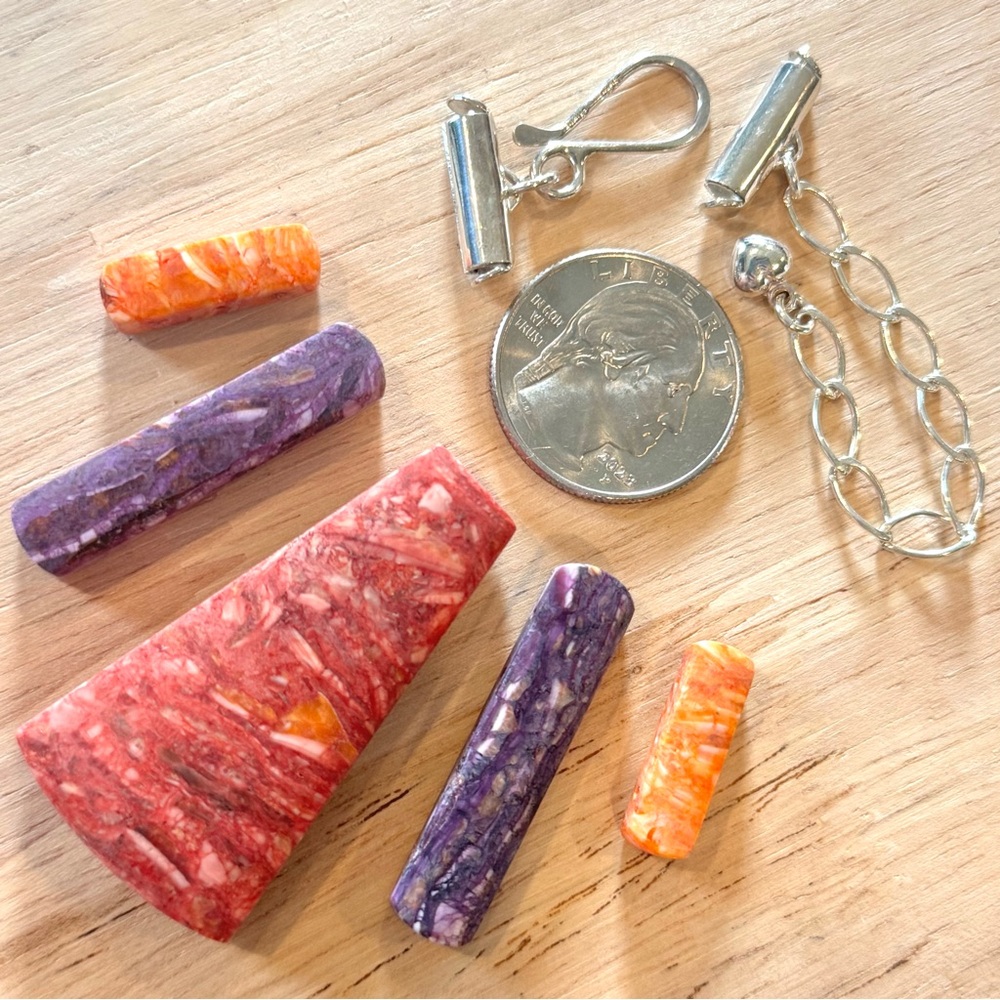 🧡Jay King DTR 925 Replacement Clasp Coral Beads Jewelry Supplies🧡